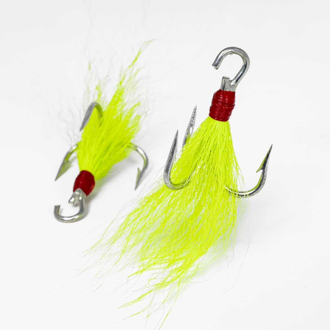 Lure Accessories S&S Bucktails Dressed Open Eye Treble Hooks