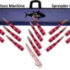 Trolling Lures Carlson Machine Spreader Bar 36" With 14 9" Machine Lures And 12" Machine Stinger