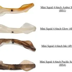 Soft Plastics Hogy 4.6 Inch Mini Squid (4 Pack)